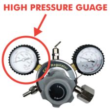 High Pressure Gauge for Regulator 0-3000 psi