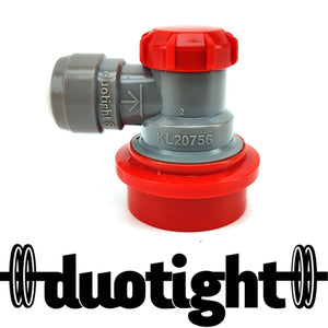 Duotight 8mm (5/16") Gas Ball Lock Disconnect (Grey + Red)
